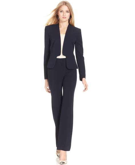 Missy & Petite Executive Collection Shawl-Collar Sleeveless Sheath Dress Suit, Created for Macy&39;s. . Macys ladies suits